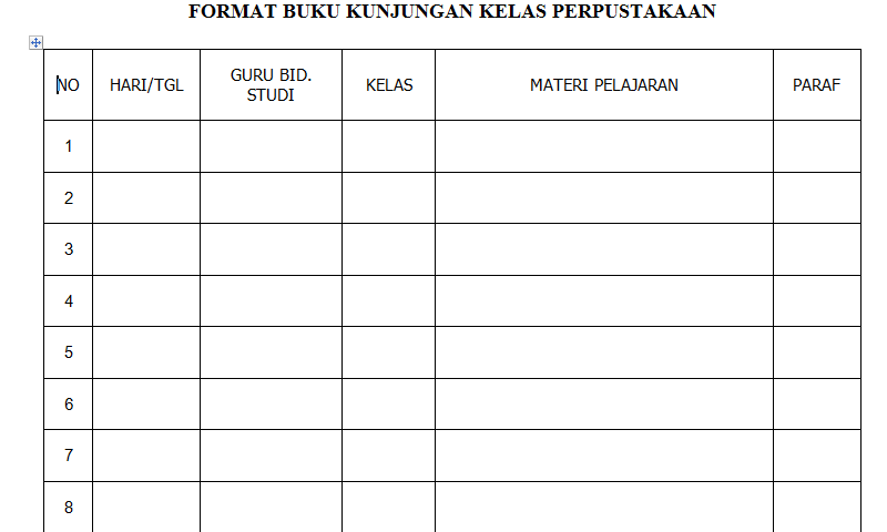 Contoh Grafik Kunjungan Perpustakaan - Contoh Bu