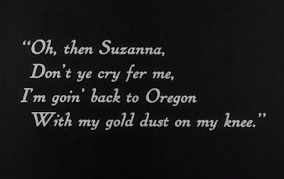 intertitle song Oh Suzanna don't cry for me