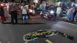 Pengendara Sepeda Motor Dihantam Truk Tewas di Lokasi Kejadian 