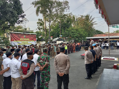 Jaga Kondusifitas, Kapolres Metro Tangerang Kota gelar Apel Bersama di Kecamatan Benda