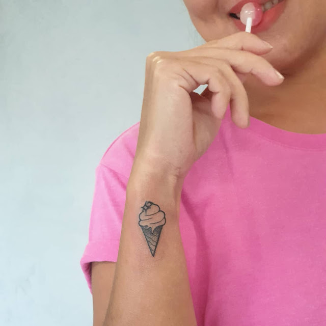 Tatuagens de sorvete para as mulheres