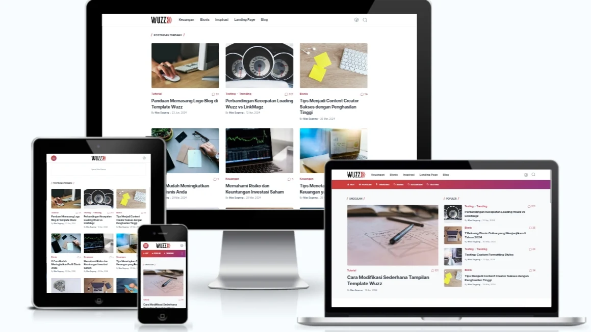Download Wuzz Blogger Template for Free!