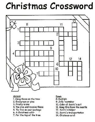 Christmas crosswords for kids 1
