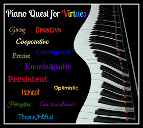 Piano Quest for Virtues Monthly Character Themes - Piano Teaching Incentive Program
