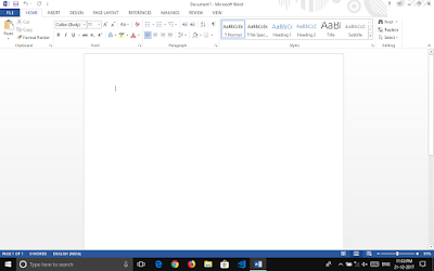 MS Word Main Window