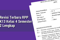 Revisi Terbaru Rpp K13 Kelas 4 Semester 2