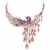 Colorful cz necklace fashion