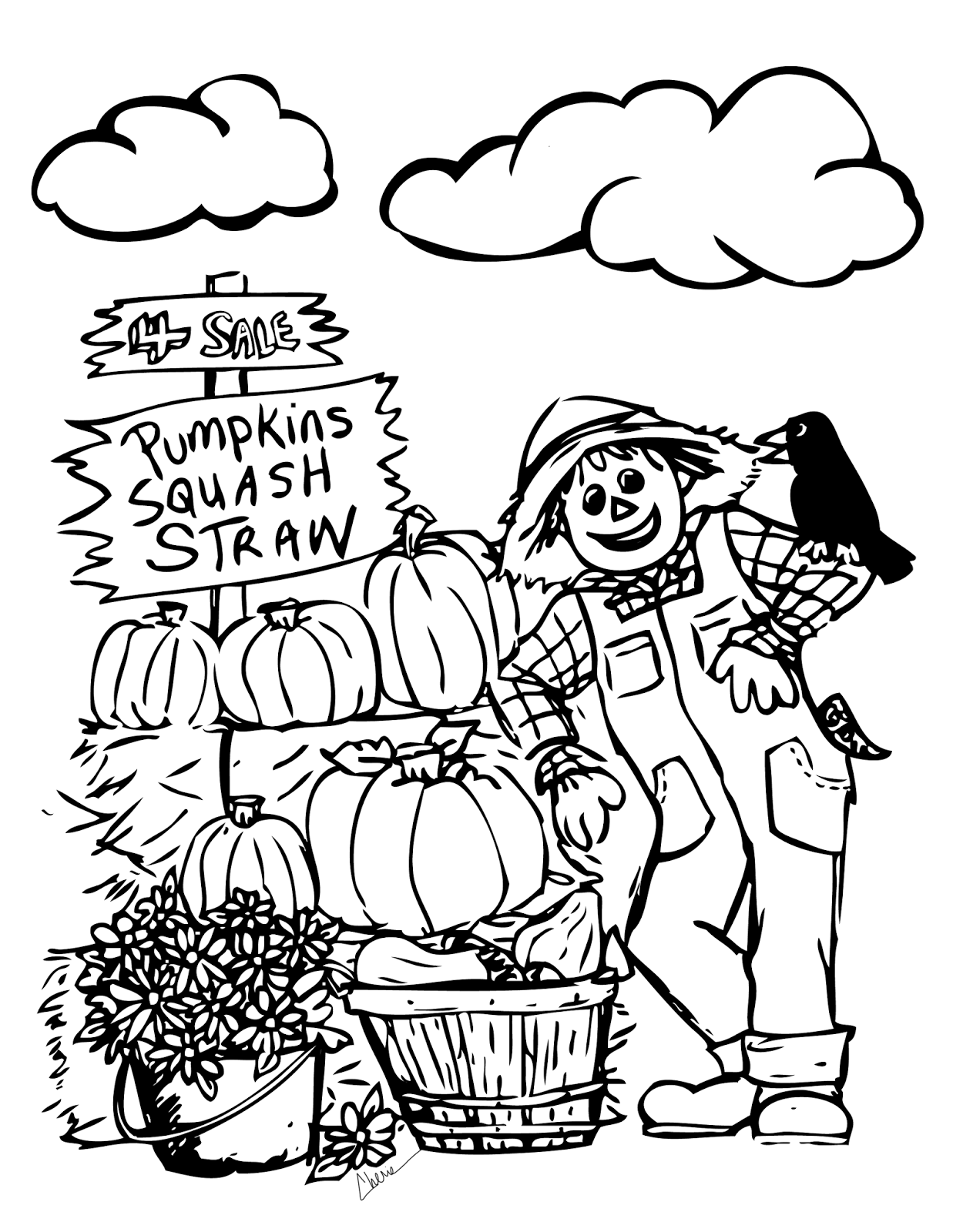Free Fall Coloring Pages 5