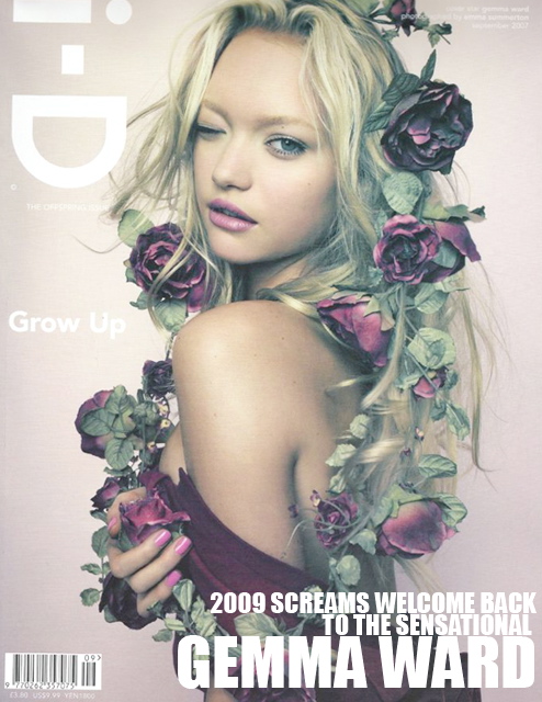 Labels cover Gemma Ward iD Magazine Numero