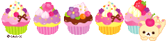 cupcake colorful pixel art