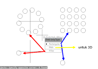 Cara Membuat Array Object Di AutoCAD