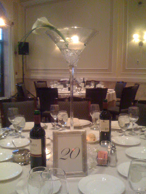 Martini Glass Centerpieces