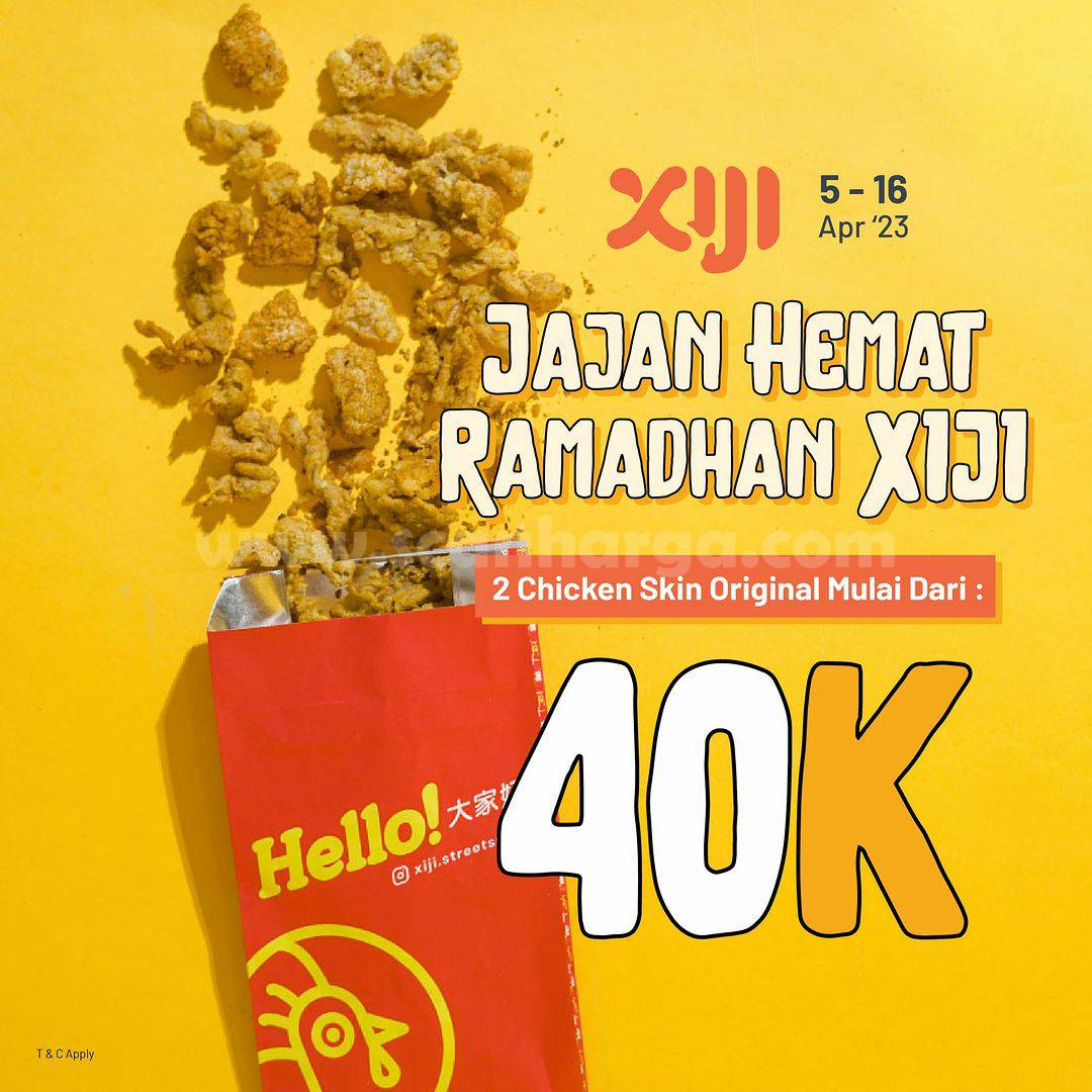 Promo XIJI JAJAN HEMAT RAMADHAN – 2 Chicken Skin Original mulai 40RB