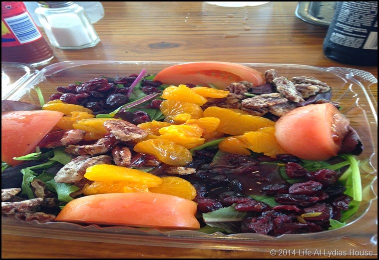 Rebas upstairs salad lunch
