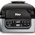 Ninja AG301 Foodi 5-in-1 Indoor Electric Grill: Sear, Air Fry, Roast, Bake & Dehydrate with Precision – Programmable Culinary Mastery in Black/Silver