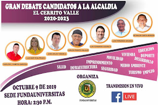 GRAN DEBATE CANDIDATOS A LA ALCALDIA DE EL CERRITO VALLE