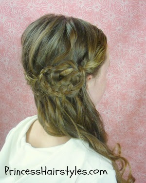 braided flower hairstyle
