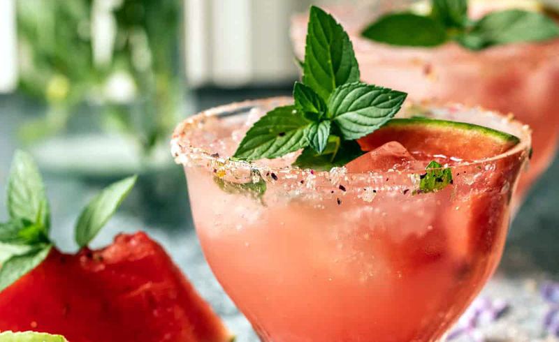 Smoky Watermelon Lemon Margarita