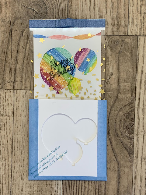 Beautiful Balloons, Magic Slider card, Stampin' Up!