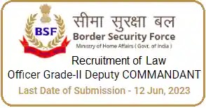 BSF Law Officer Deputy Commandant Recruitment 2023