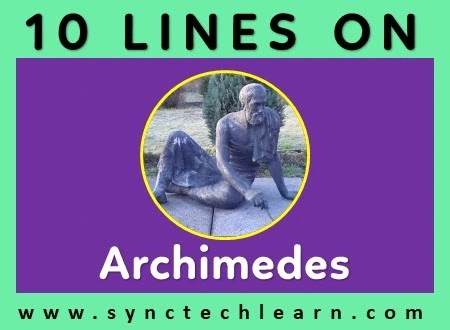 10 points on Archimedes in english