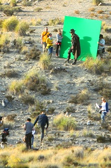 A cowboy villain? What's the greenscreen for...?