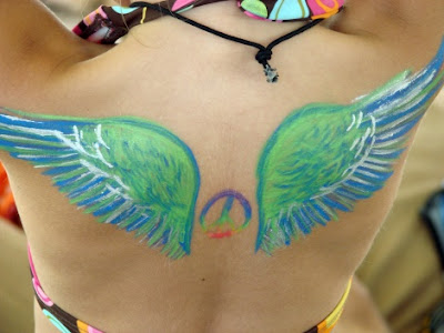 Wings Acrylic Tattoo Painting