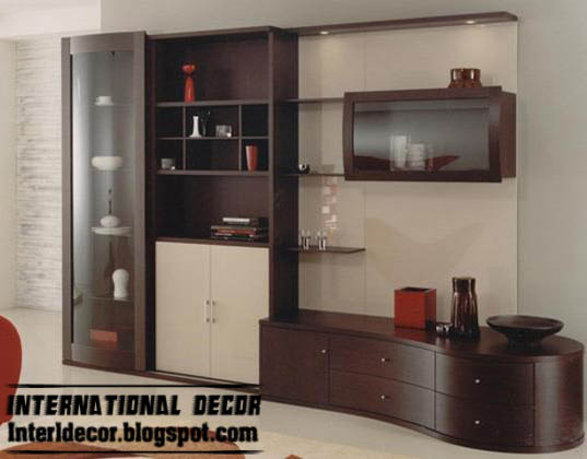  TV wall unit design with shelves and cabinets, TV wall units designs