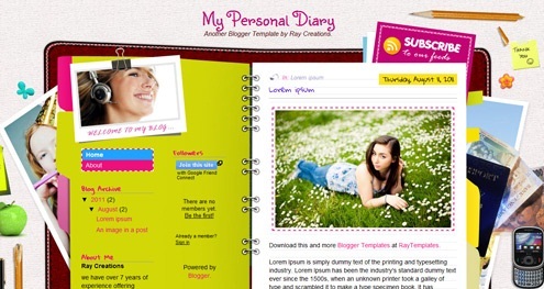 Template Blog Personal Terbaik