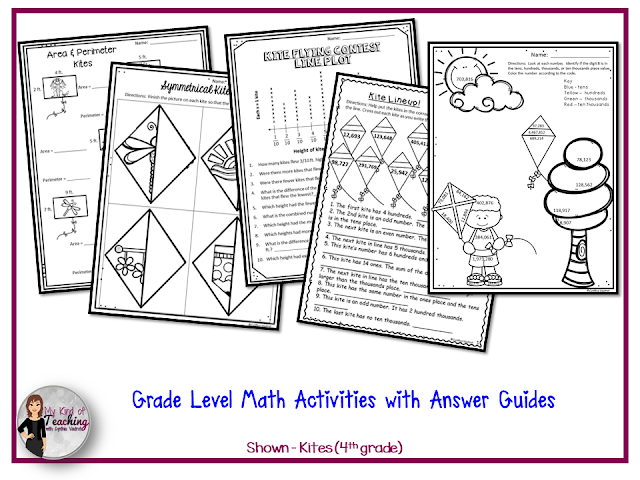 Kites math sub lesson plans for fourth graders