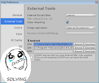 Unity3d  set android sdk path tutorial screenshot 5