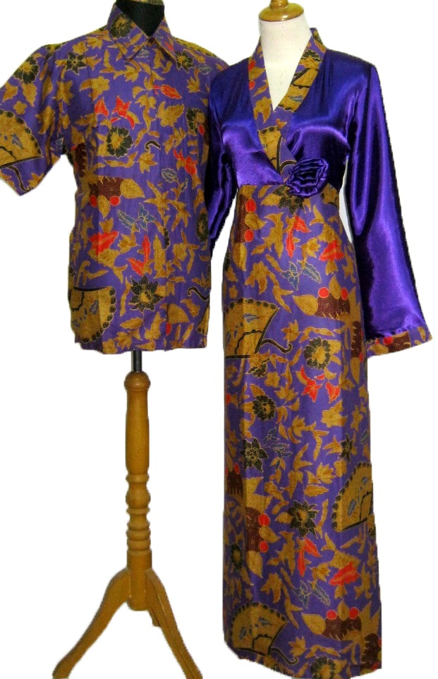 Batik Sarimbit: Gamis Batik Sarimbit Kimono
