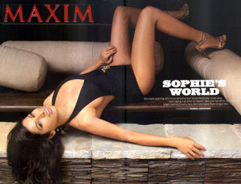 Sophie Chaudhary Sizzles In Bikini For Maxim August’09 