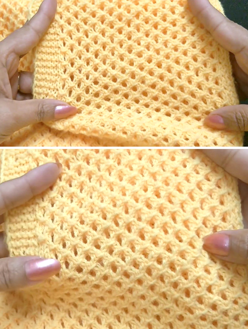  Lovely Mesh Stitch - Free Knitting Pattern