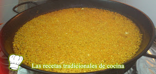 Receta de Paella de caldo de pollo