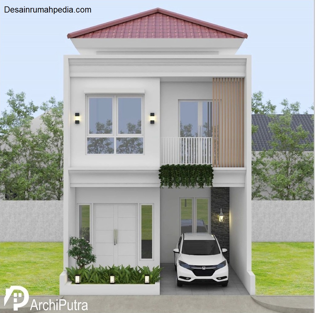 Desain Rumah Minimalis 6x12 M Tampak Depan 2 Lantai Dengan 3 Kamar Tidur Yang Fungsional Desainrumahpediacom Inspirasi Desain Rumah Minimalis Modern