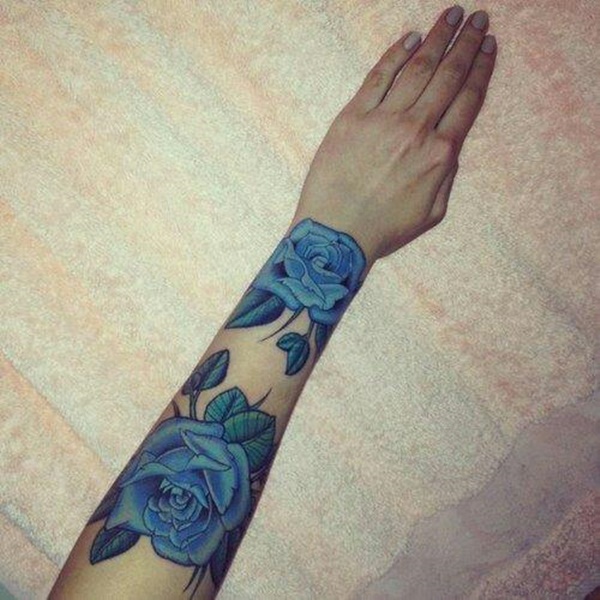 tatuagem azul