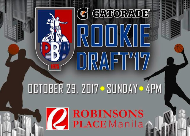 List of Drafted Rookies per team 2017 PBA Rookie Draft