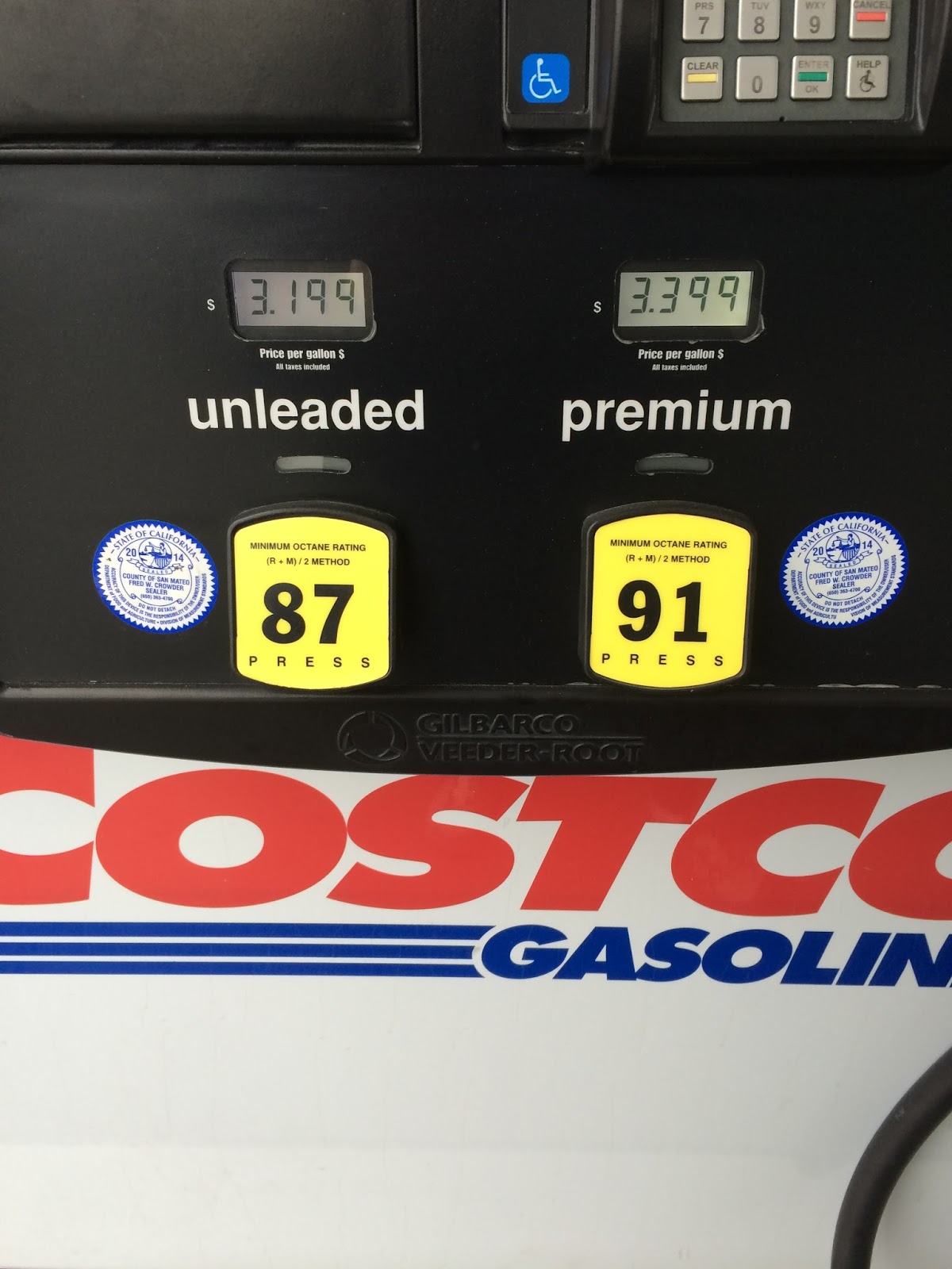 Current Costco Gas Prices (March 10, 2015 - Redwood City ...