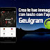 Crea le tue immagini con testo con l'app Geulgram