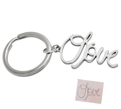 Love Handwriting Keychain by Anastasia Savenko