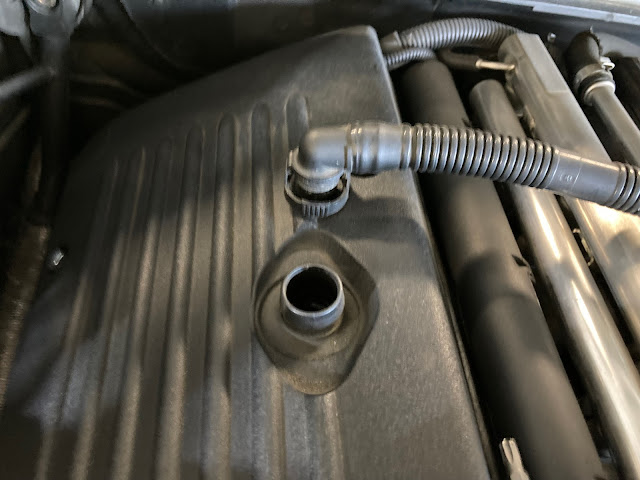 blowby hose removement