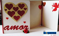 tarjeta de san valentin hecha a mano,corazon