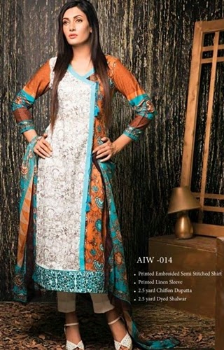 ... Ismail Semi Stitched Winter Collection 2014-15 | Fancy Formal Dress