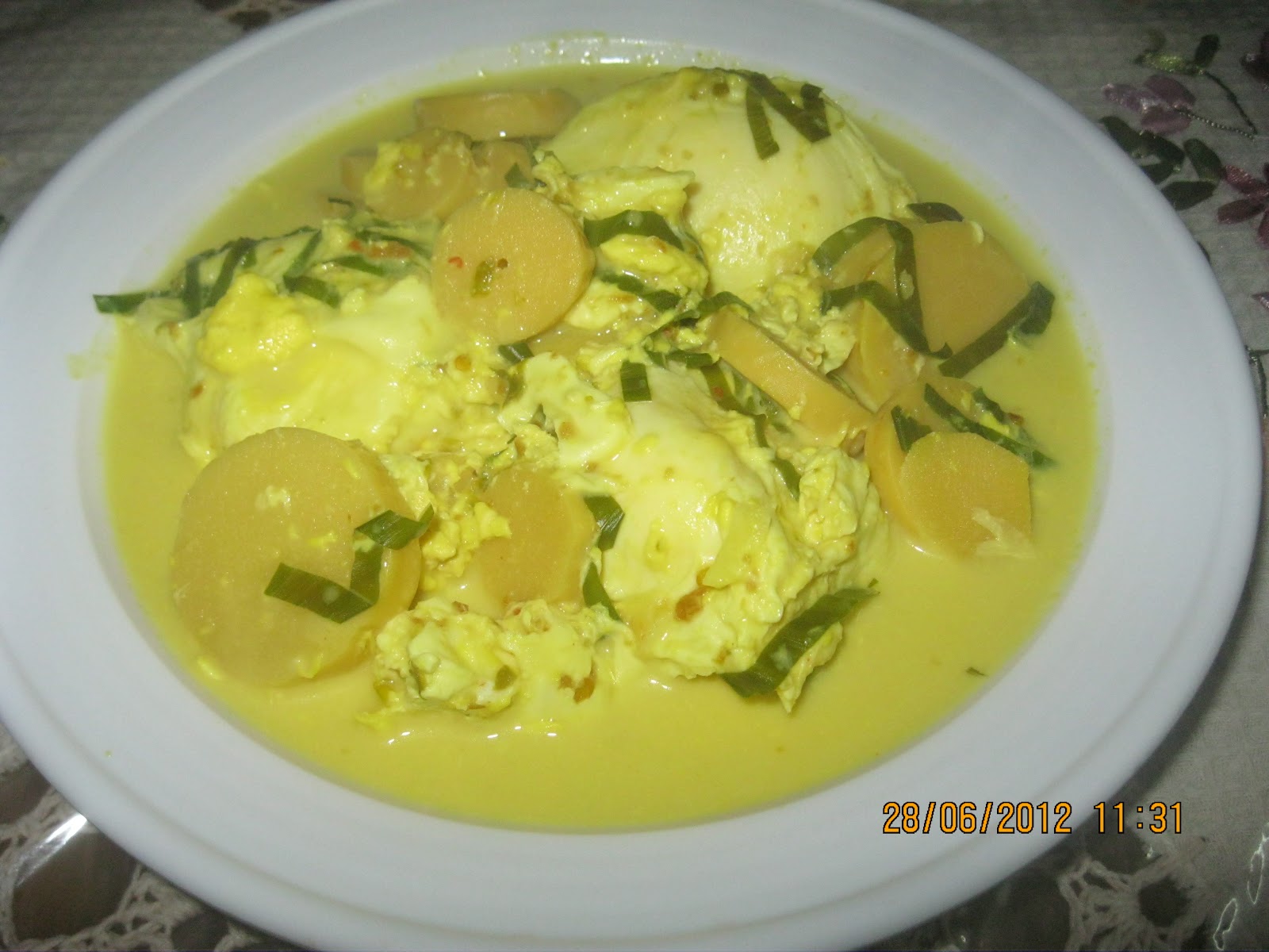 Resepi Gulai Telur Sotong - Percontohan k