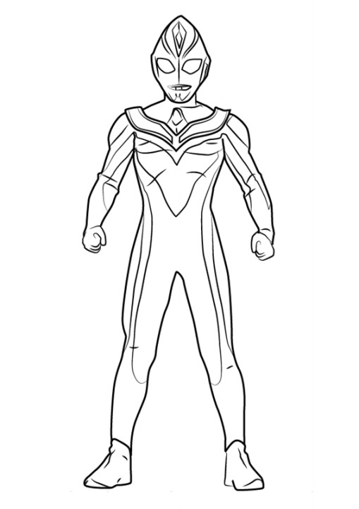  Gambar Mewarnai Ultraman Terbaru gambarcoloring