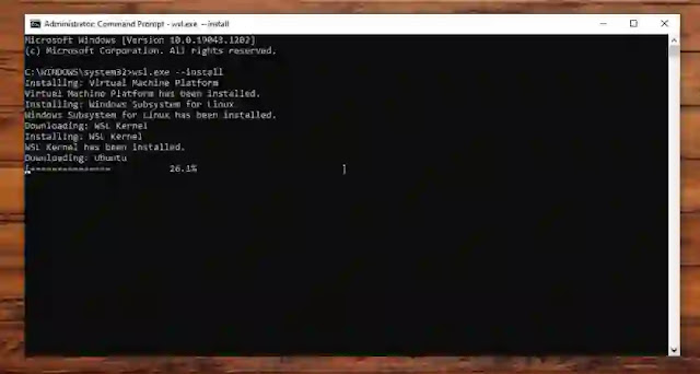 wsl install download ubuntu