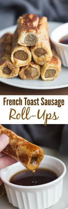 French Toast Sausage Roll Ups