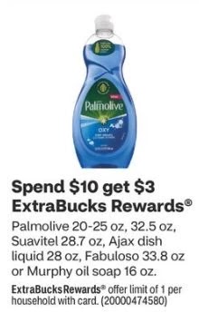 Ajax Dish Soap CVS Deal 1/22-1/28