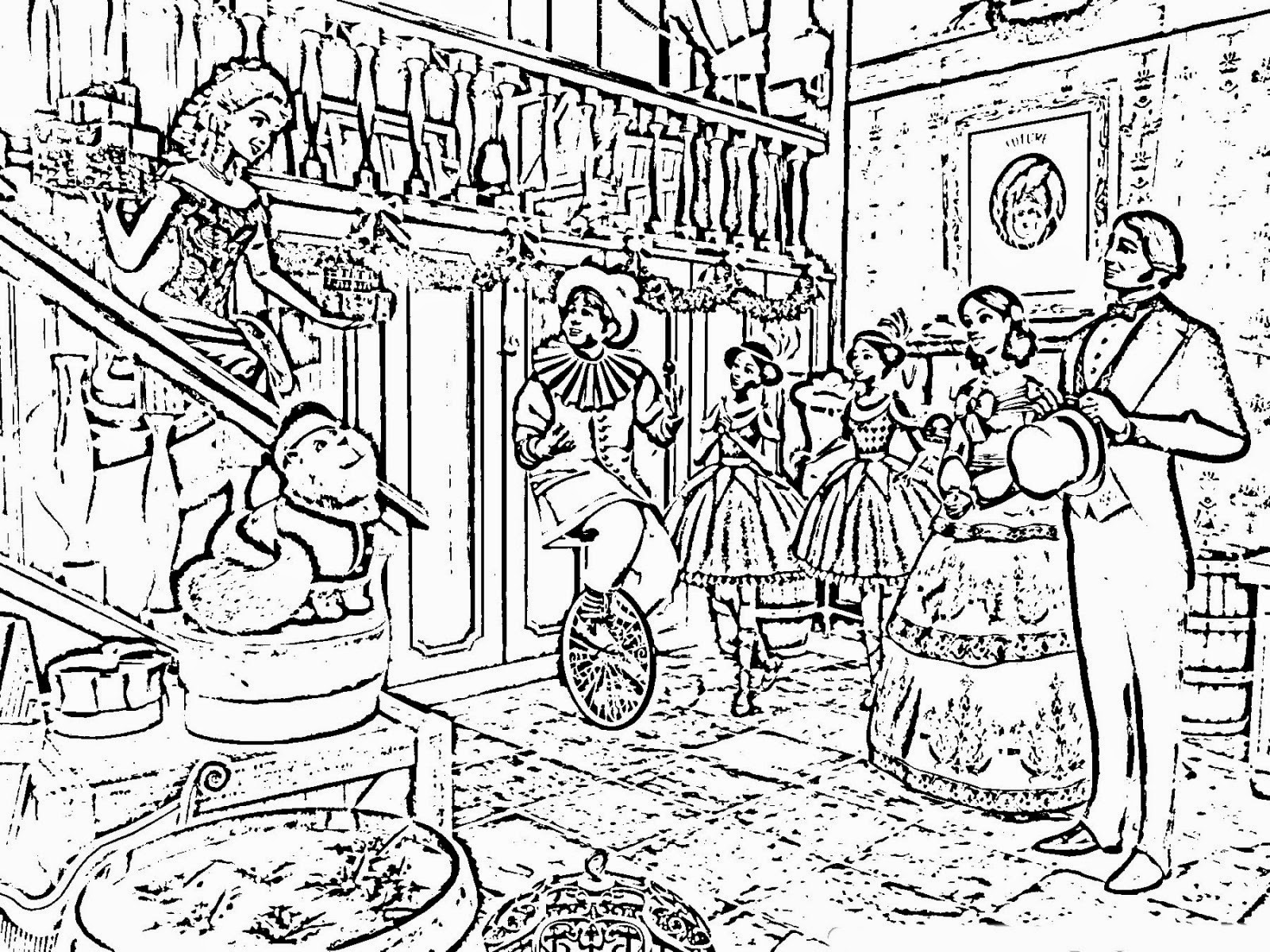 Complicated Christmas Coloring Pages 1